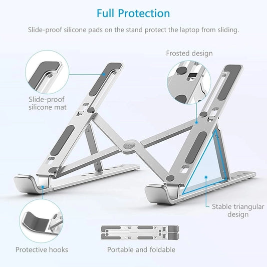 foldable aluminum laptop stand